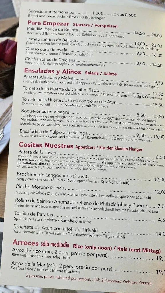 Menu_Taberna La Tasca de Juan_Conil de la Frontera_image_1