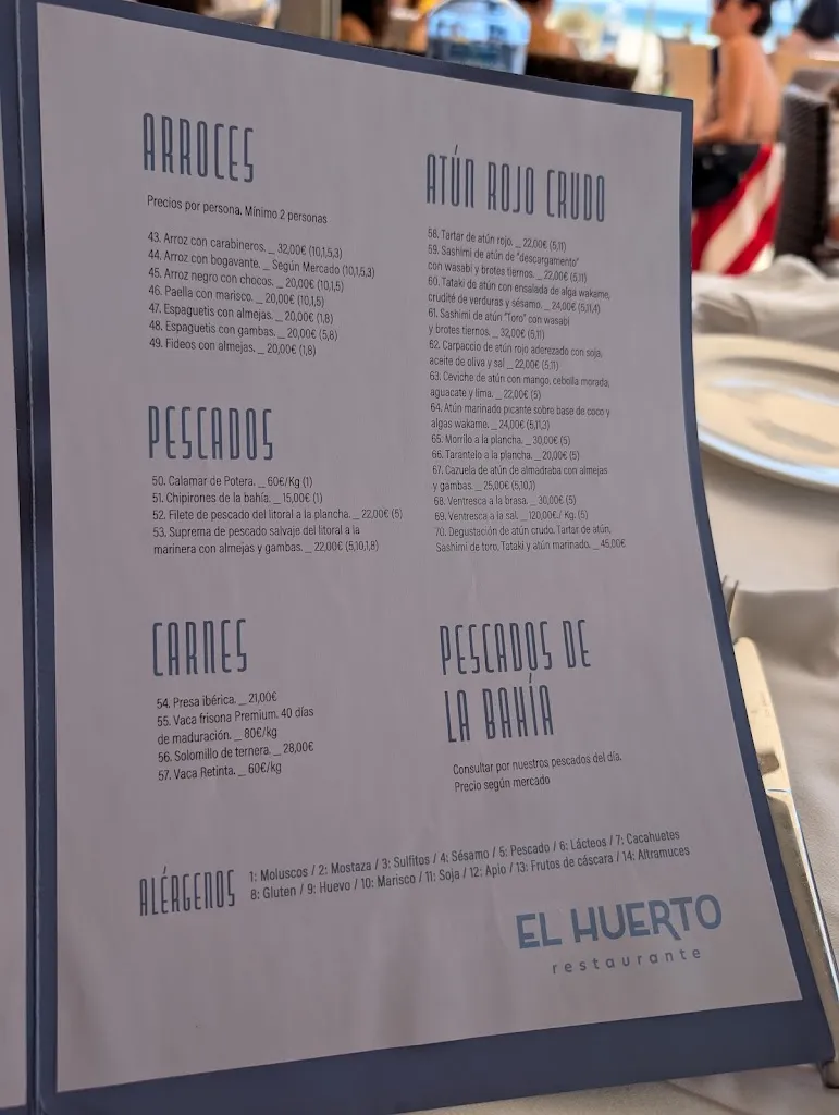 Menu_El huerto_Conil de la Frontera_immagine_1