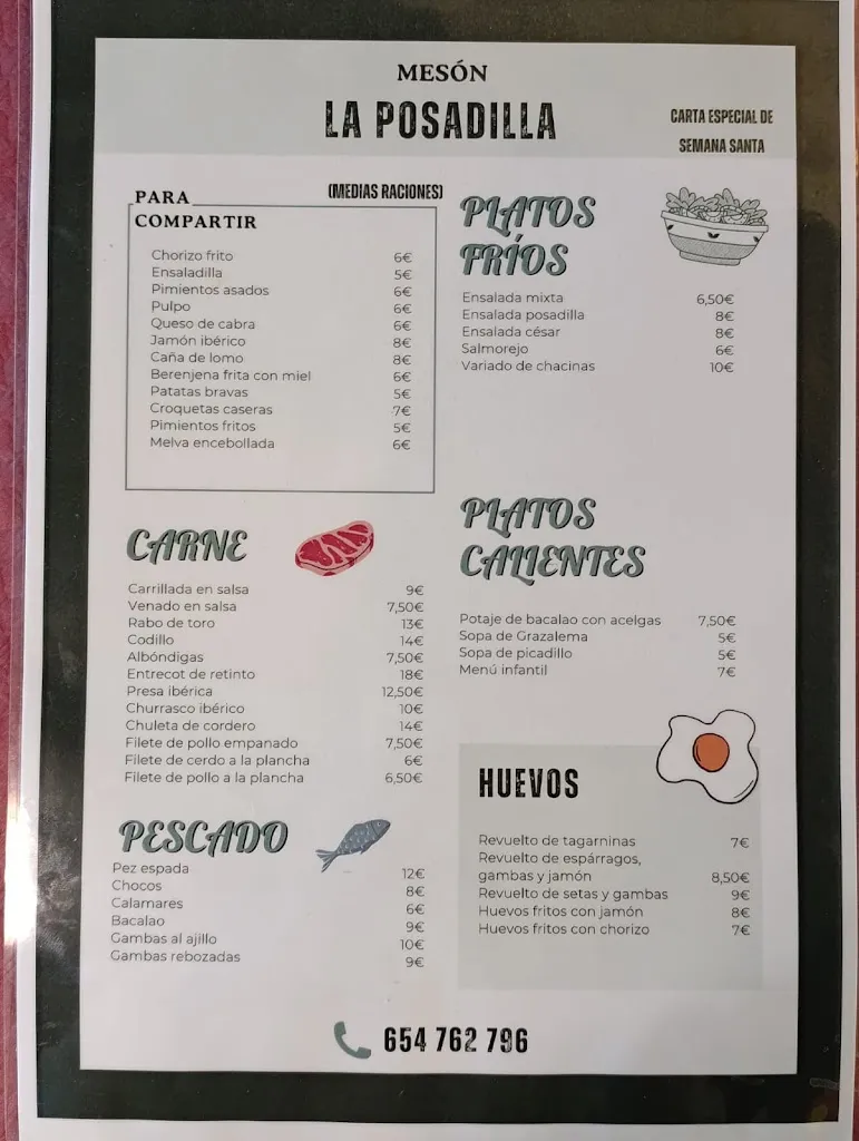 Menu_Mesón La Posadilla_Grazalema_image_1