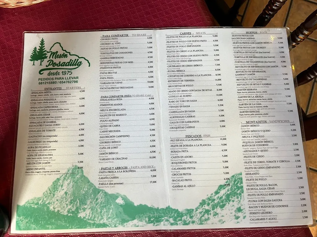 Menu_Mesón La Posadilla_Grazalema_image_3