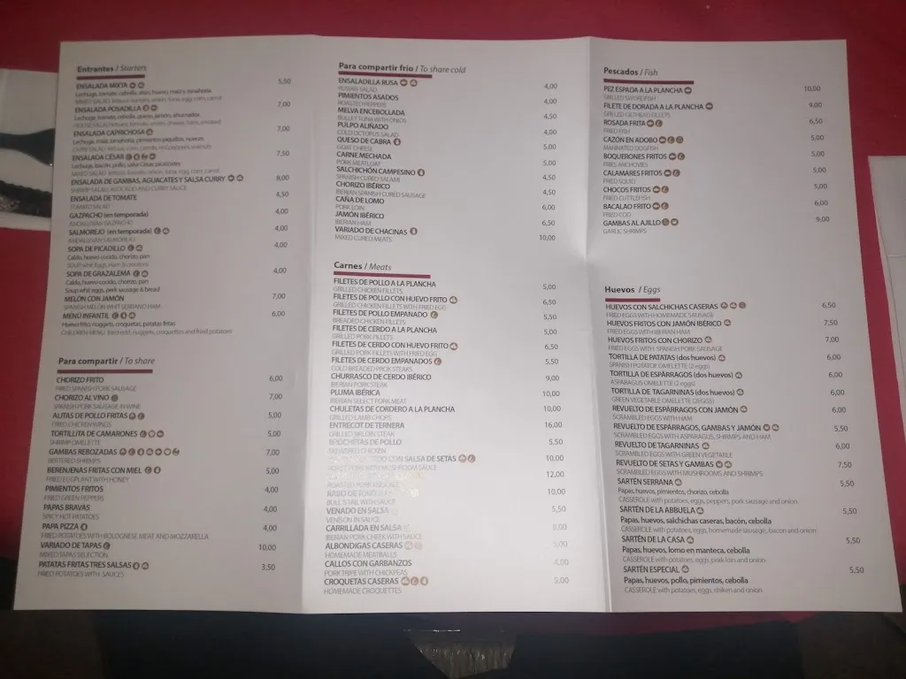 Menu_Mesón La Posadilla_Grazalema_image_4