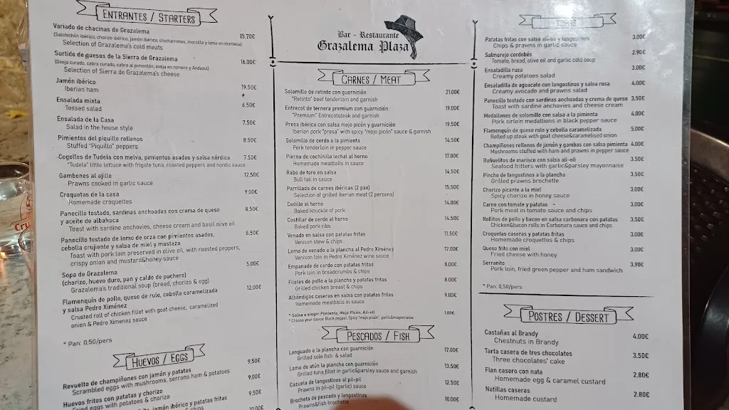 Menu_Nuevo Plaza Restaurante GRAZALEMA_Grazalema_image_2