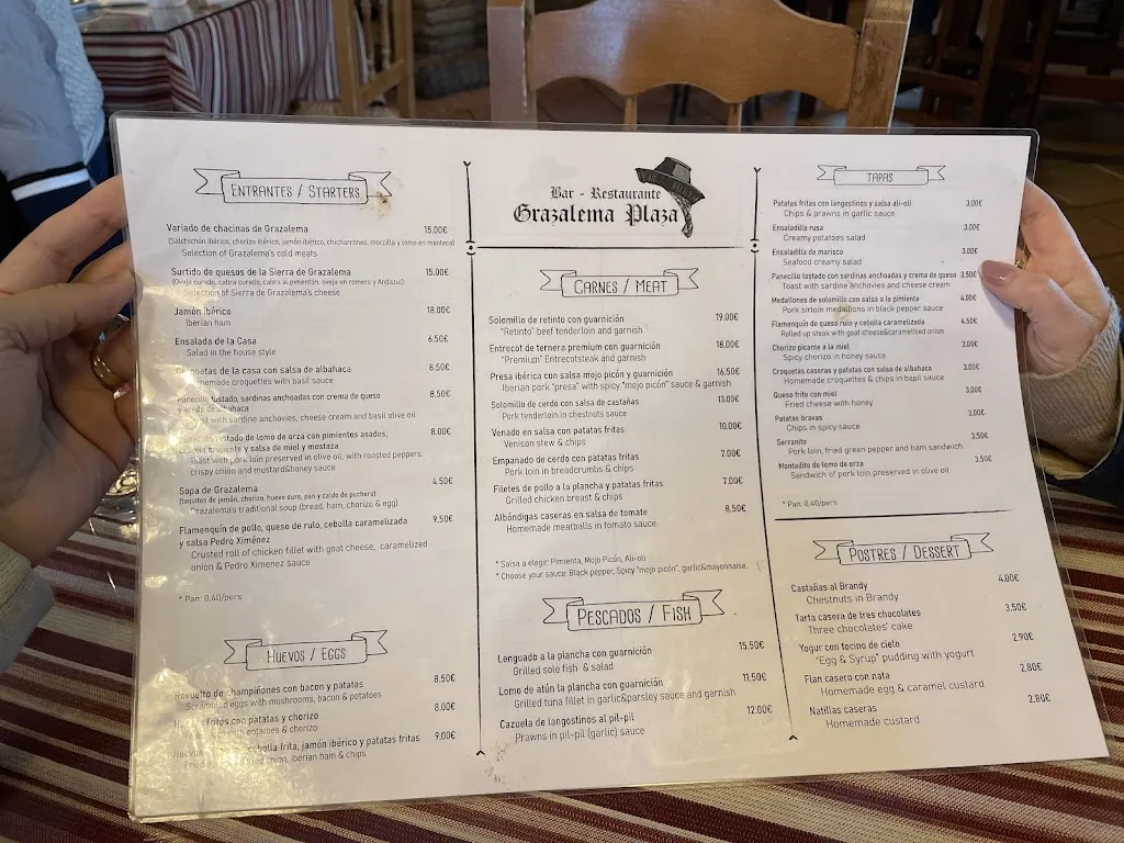 Menu_Nuevo Plaza Restaurante GRAZALEMA_Grazalema_image_4