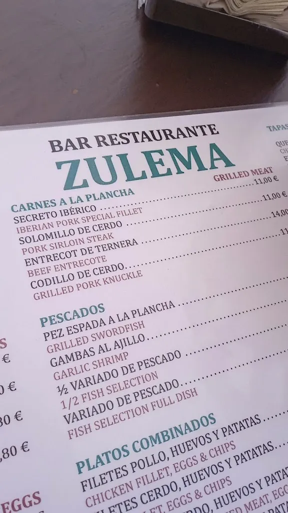 Menü_Bar Cafetería Zulema II_Grazalema_Bild_4