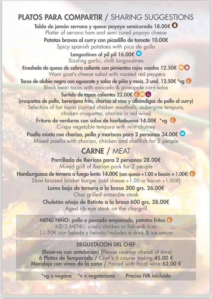 Menu_Al Lago Restaurant_Grazalema_image_2