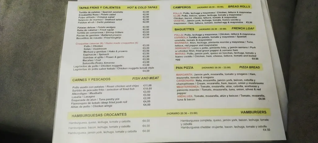Menu_Anka Las Marías_Grazalema_image_1