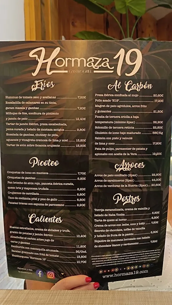 Menu_Restaurante Hormaza 19_Chiclana de la Frontera_image_1