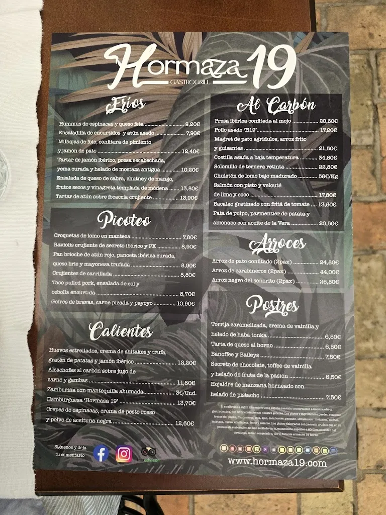 Menu_Restaurante Hormaza 19_Chiclana de la Frontera_image_2