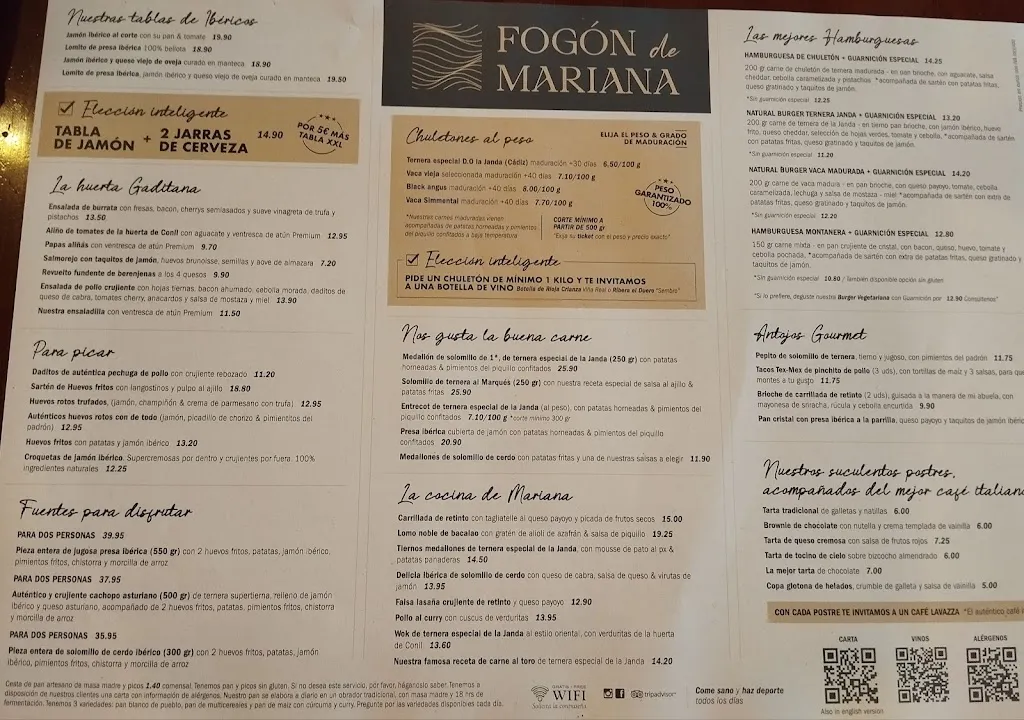 Menu_Fogón de Mariana - La Barrosa_Chiclana de la Frontera_immagine_1