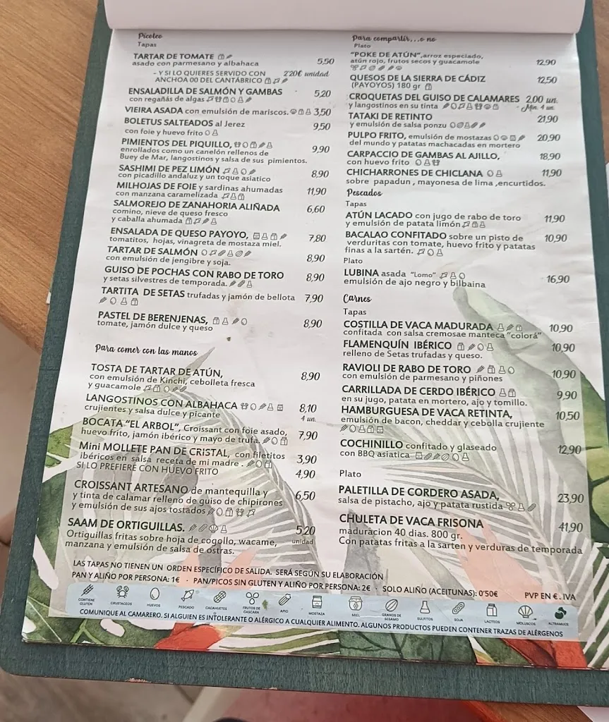 Menu_EL ARBOL TAPAS_Chiclana de la Frontera_image_3