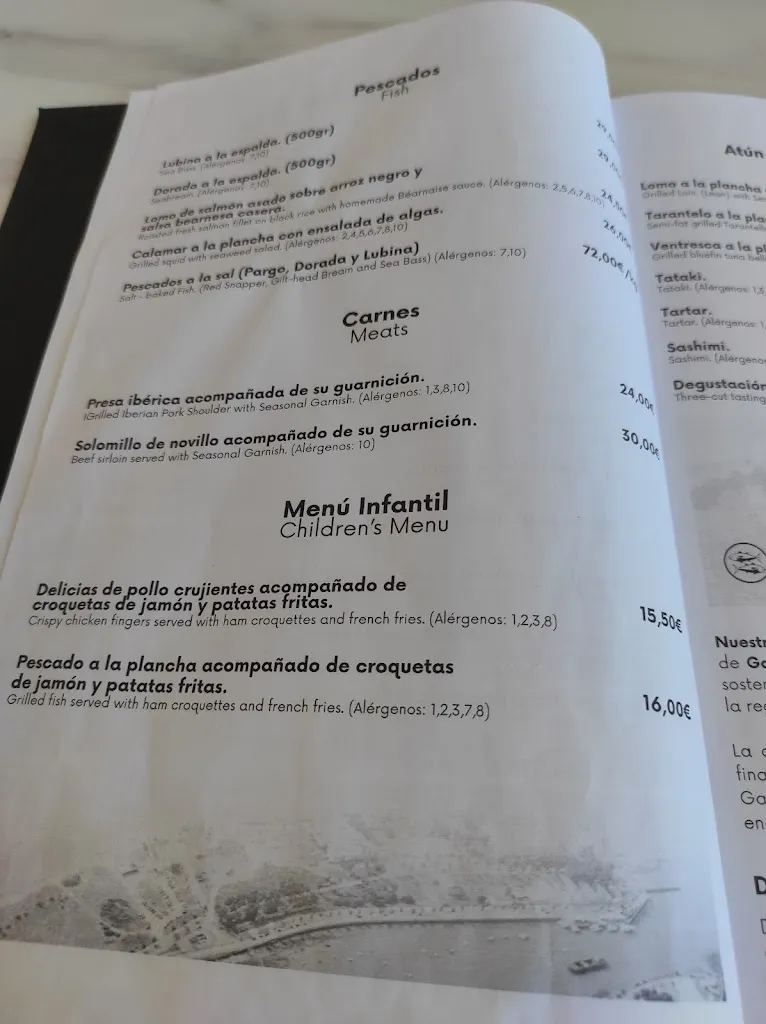 Menu_La casa del farero_Chiclana de la Frontera_immagine_2