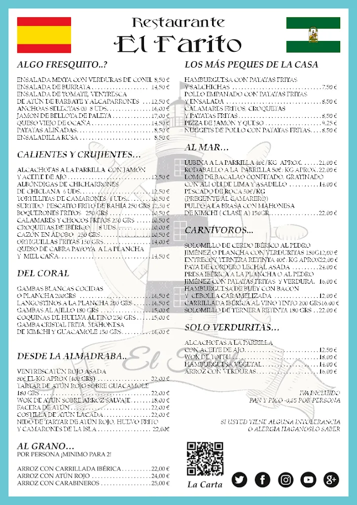 Menu_El Farito_Chiclana de la Frontera_immagine_1