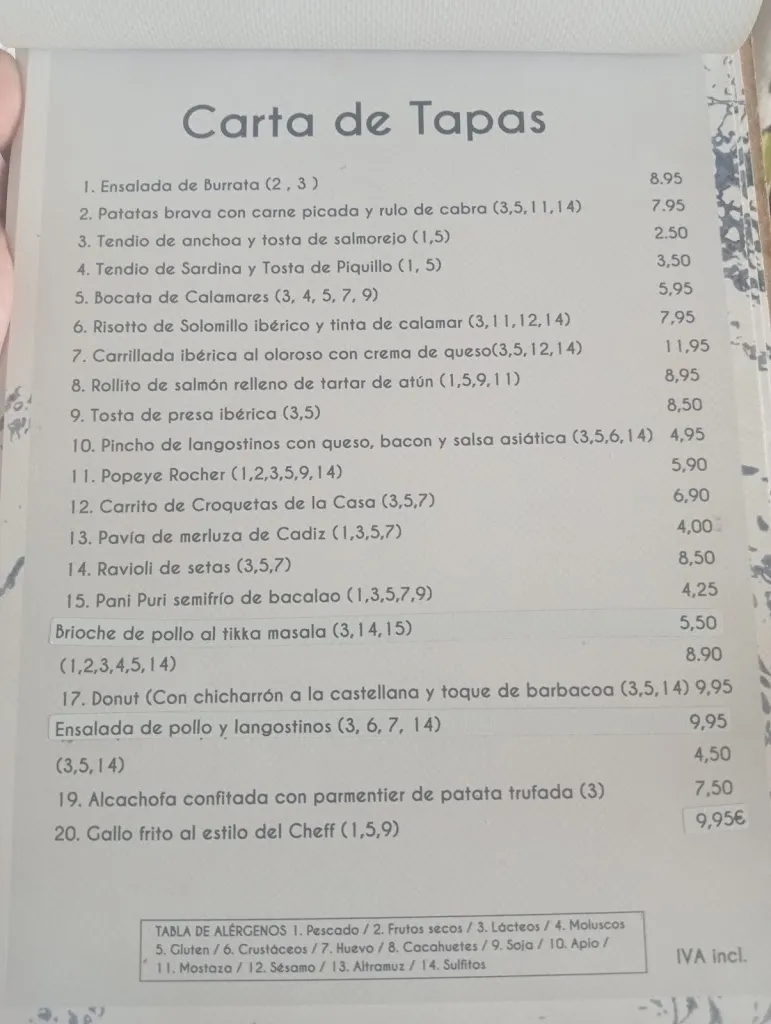 Menu_Restaurante Popeye_Chiclana de la Frontera_image_1