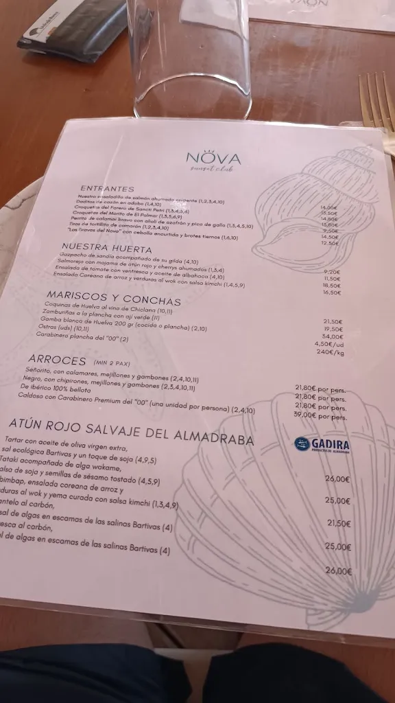 Menu_Nova Sunset Club_Chiclana de la Frontera_immagine_3