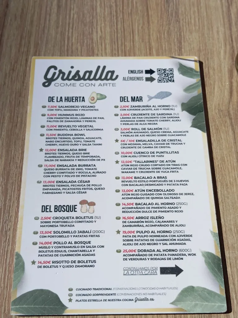 Menu_Restaurante Grisalla_Chiclana de la Frontera_image_2