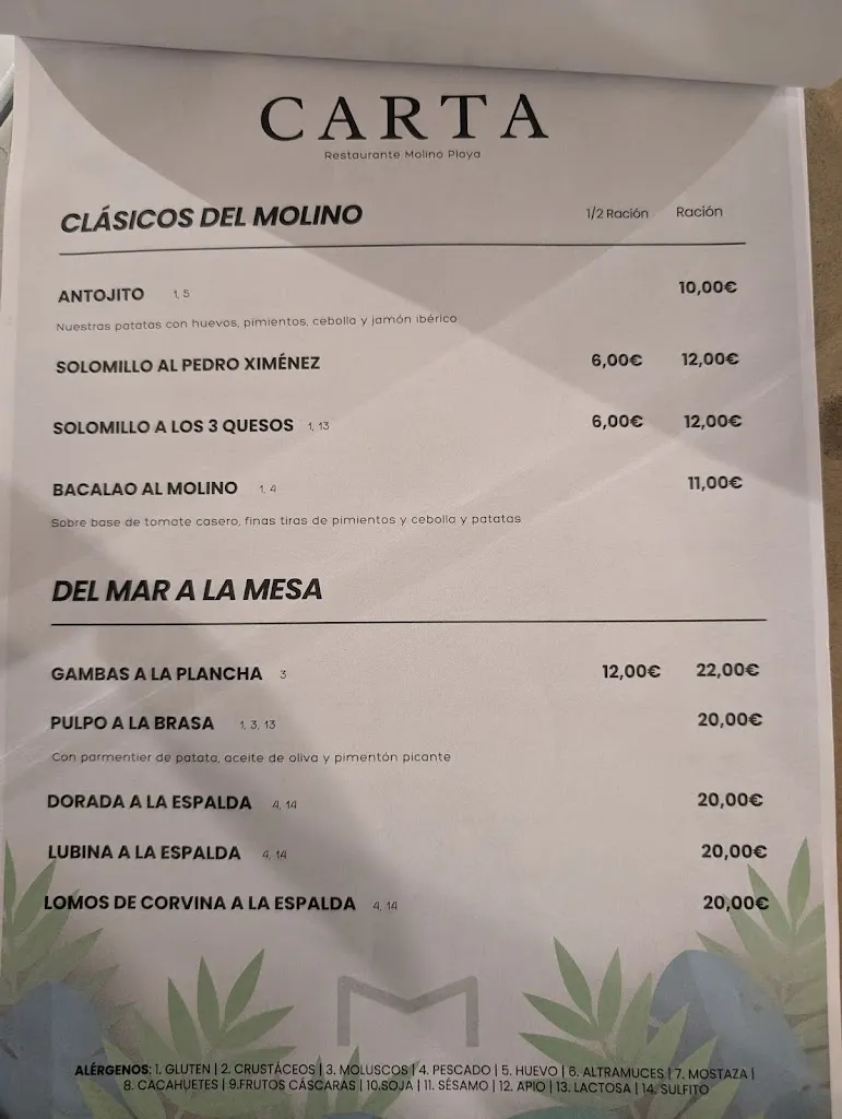 Menu_El Molino Playa_Chiclana de la Frontera_image_3