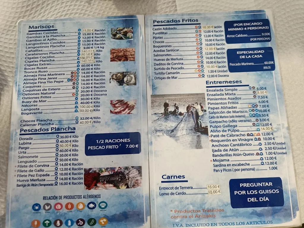 Menü_Manguita Pueblo_Chiclana de la Frontera_Bild_1