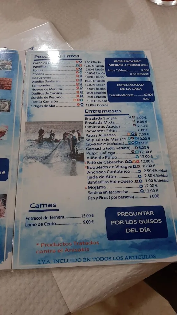 Menü_Manguita Pueblo_Chiclana de la Frontera_Bild_4