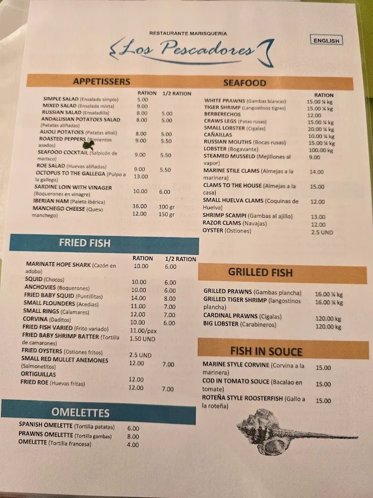 Menu_Restaurante Los Pescadores_Chiclana de la Frontera_image_2