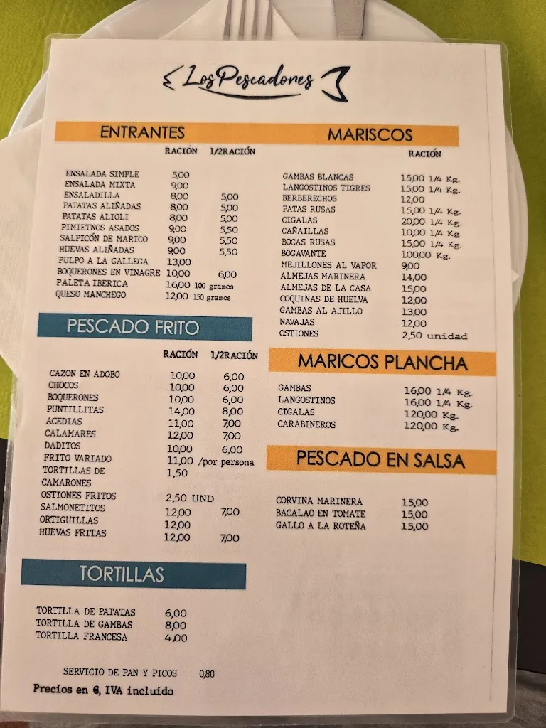 Menu_Restaurante Los Pescadores_Chiclana de la Frontera_image_3