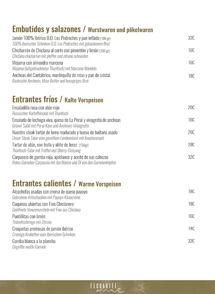 Menu_El Cuartel del Mar_Chiclana de la Frontera_immagine_4