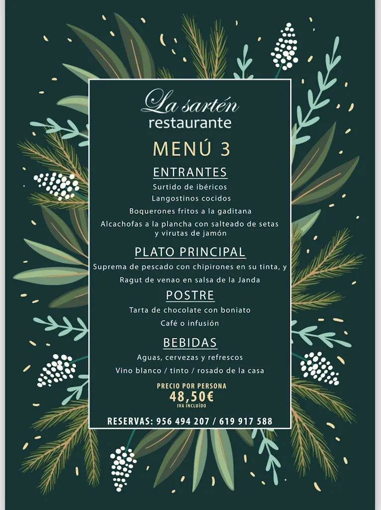 Menu_Restaurante La Sartén_Chiclana de la Frontera_image_1