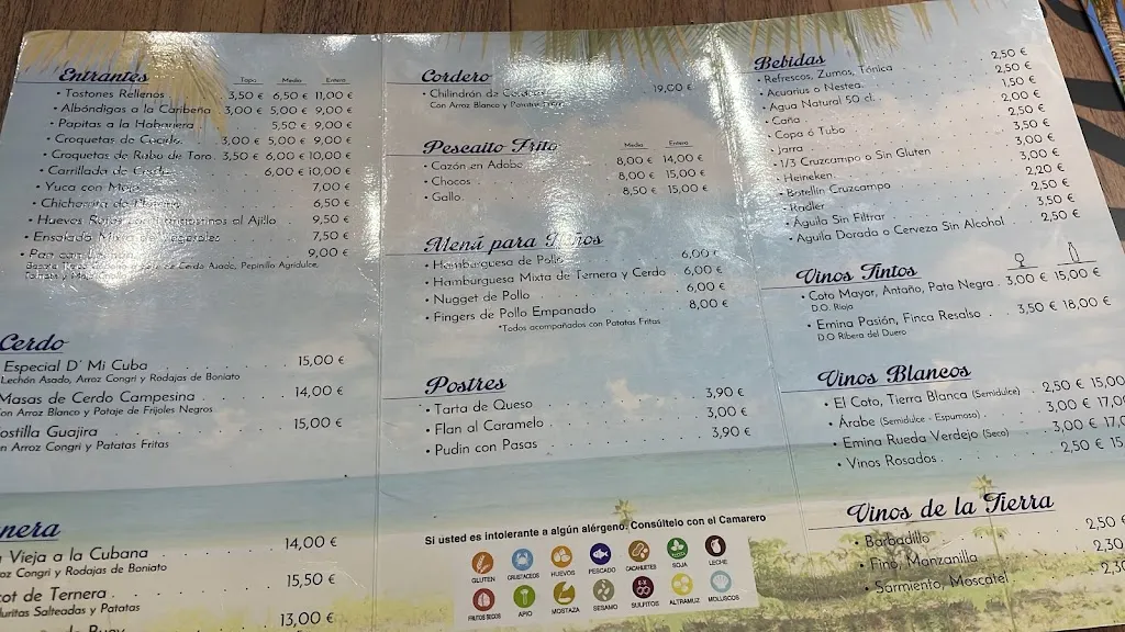 Menu_D’ mi Cuba Bar Restaurante_Chiclana de la Frontera_image_2