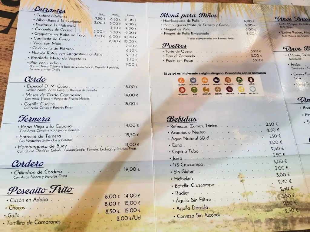 Menu_D’ mi Cuba Bar Restaurante_Chiclana de la Frontera_image_4