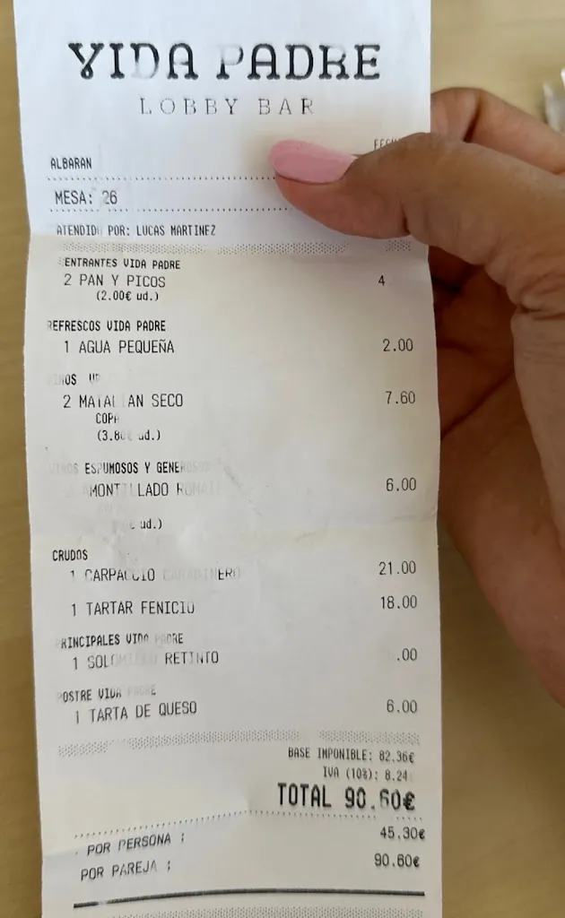 Menu_Vida Padre_Chiclana de la Frontera_image_2