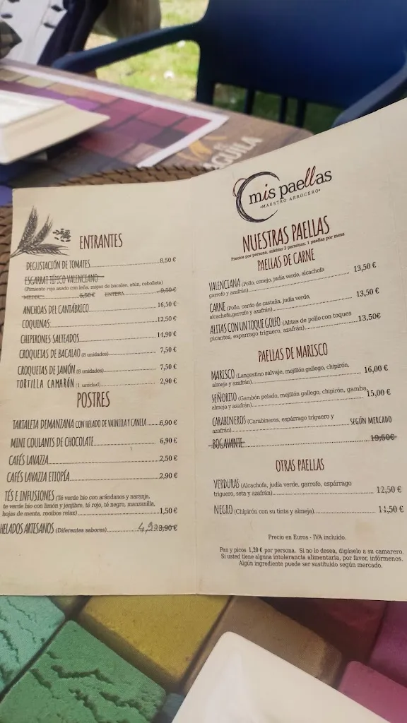 Menu_Mis Paellas_Chiclana de la Frontera_image_2