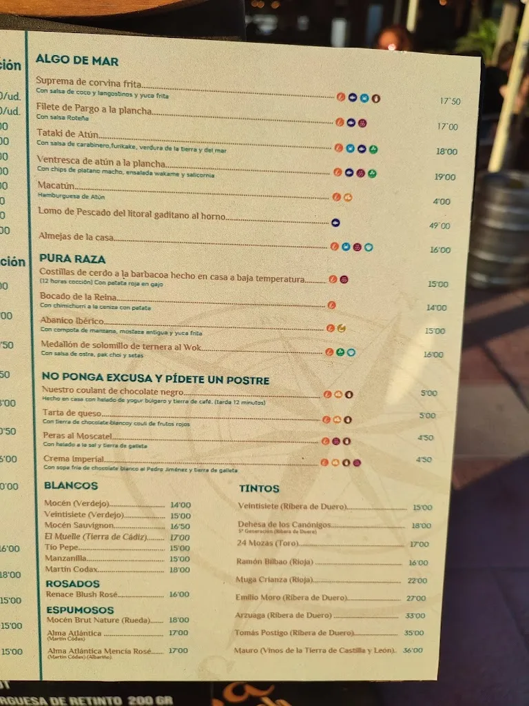 Menu_La Excusa Beach_Chiclana de la Frontera_image_2