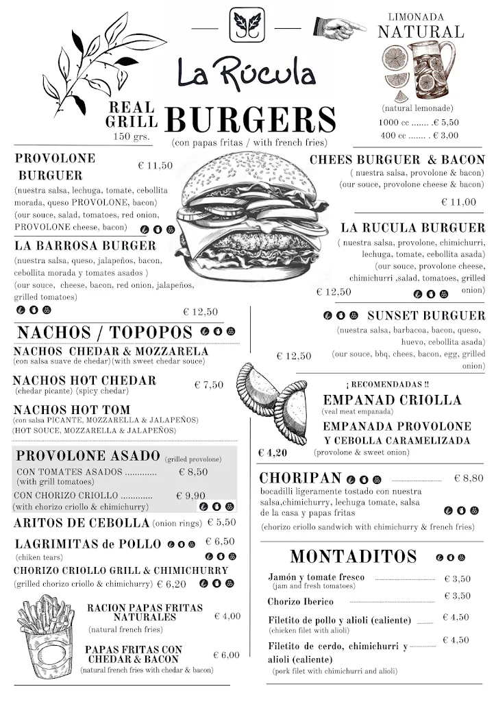 Menu_La Rúcula - Gastrobar_Chiclana de la Frontera_image_1