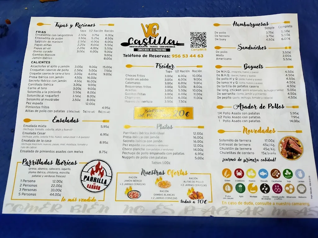 Restaurante Venta Castilla_Chiclana de la Frontera_menu_image_1