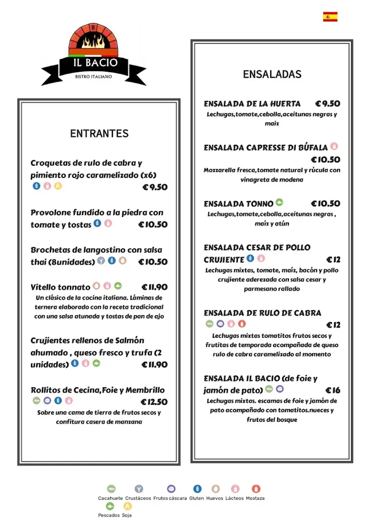 Menu_Restaurante & Pizzería Artesanal Il Bacio_Chiclana de la Frontera_image_2