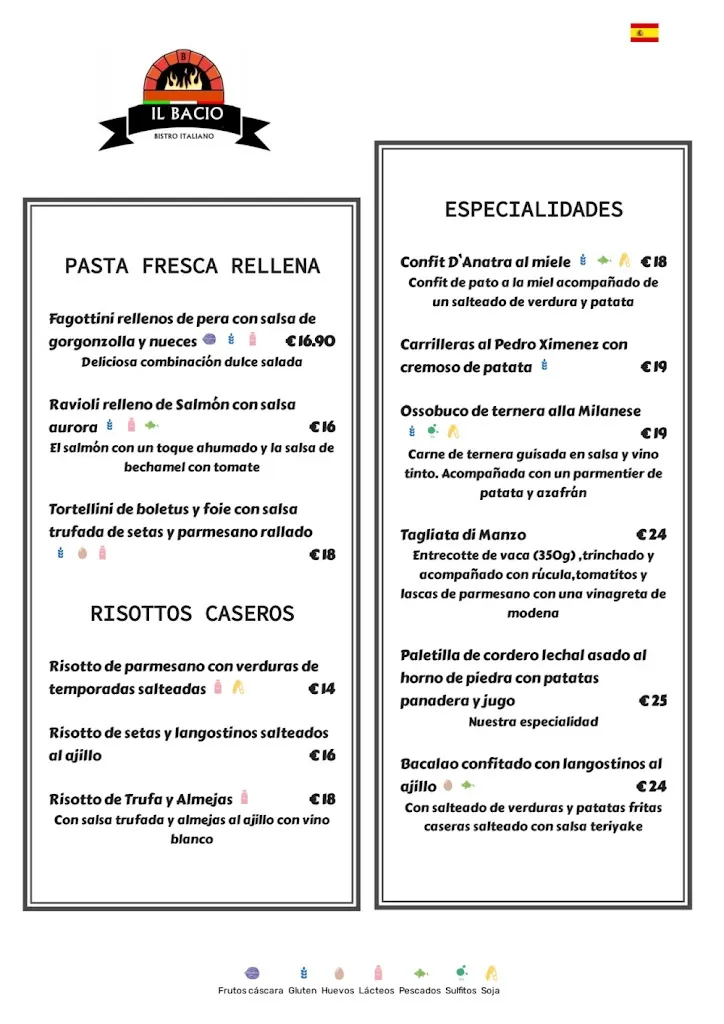 Menu_Restaurante & Pizzería Artesanal Il Bacio_Chiclana de la Frontera_image_3