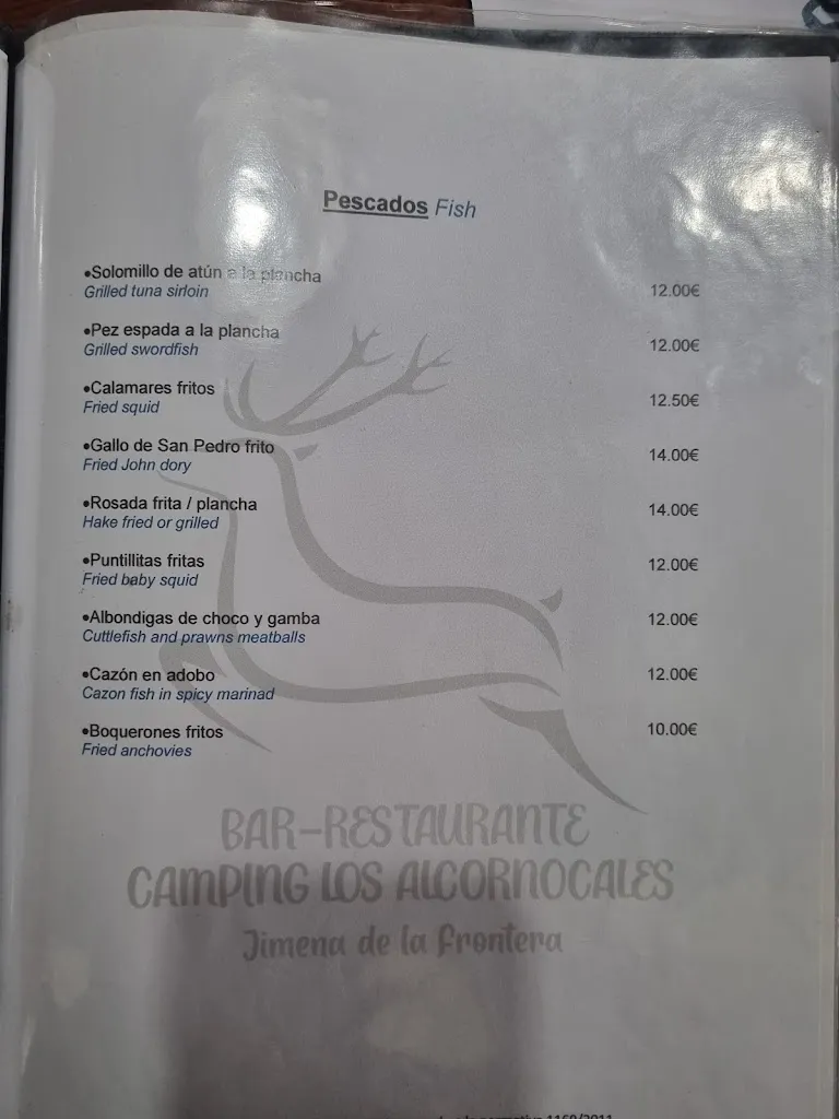 Menu_Restaurante Camping Los Alcornocales_Jimena de la Frontera_image_3