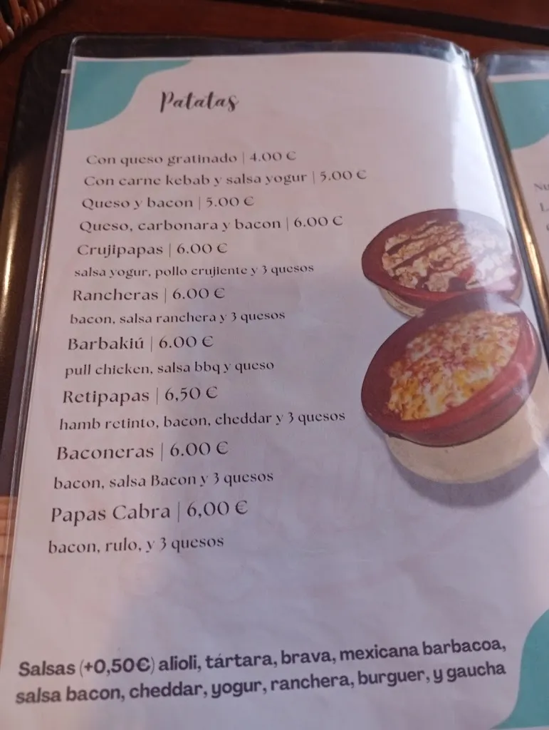 Menu_Pizzeria El Llanito_Paterna de Rivera_image_1