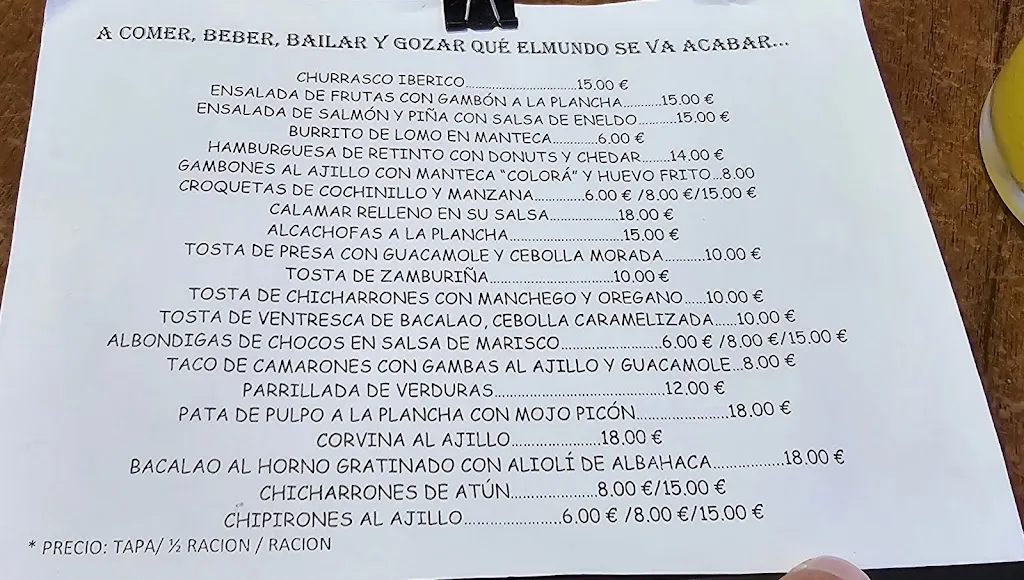 Menu_Bar Cádiz_Medina-Sidonia_image_1