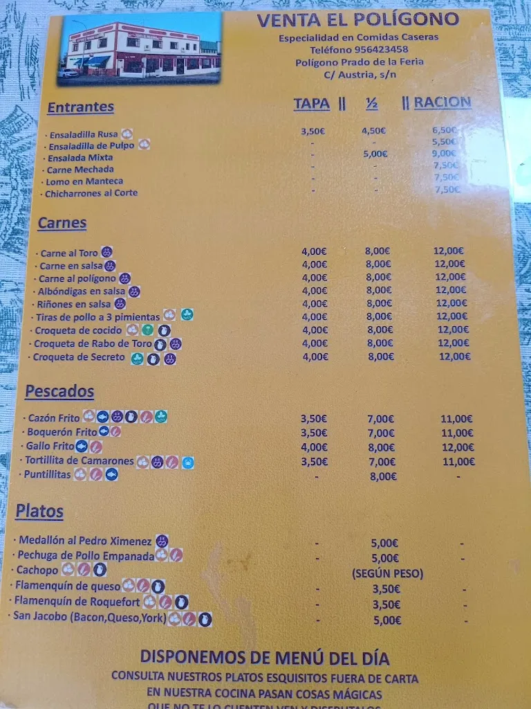 Menu_BAR EL POLÍGONO MEDINA_Medina-Sidonia_image_1