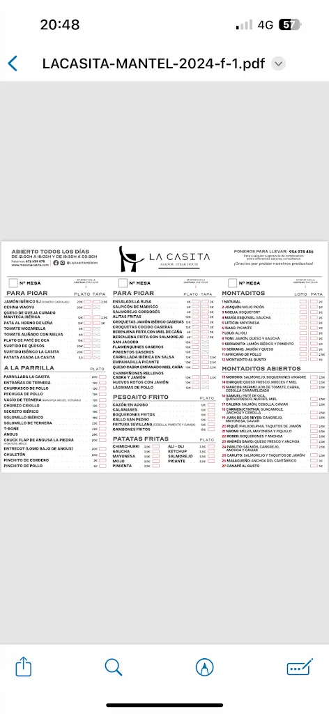 Menu_Mesón La Casita - Asador_Línea de la Concepción La_image_2