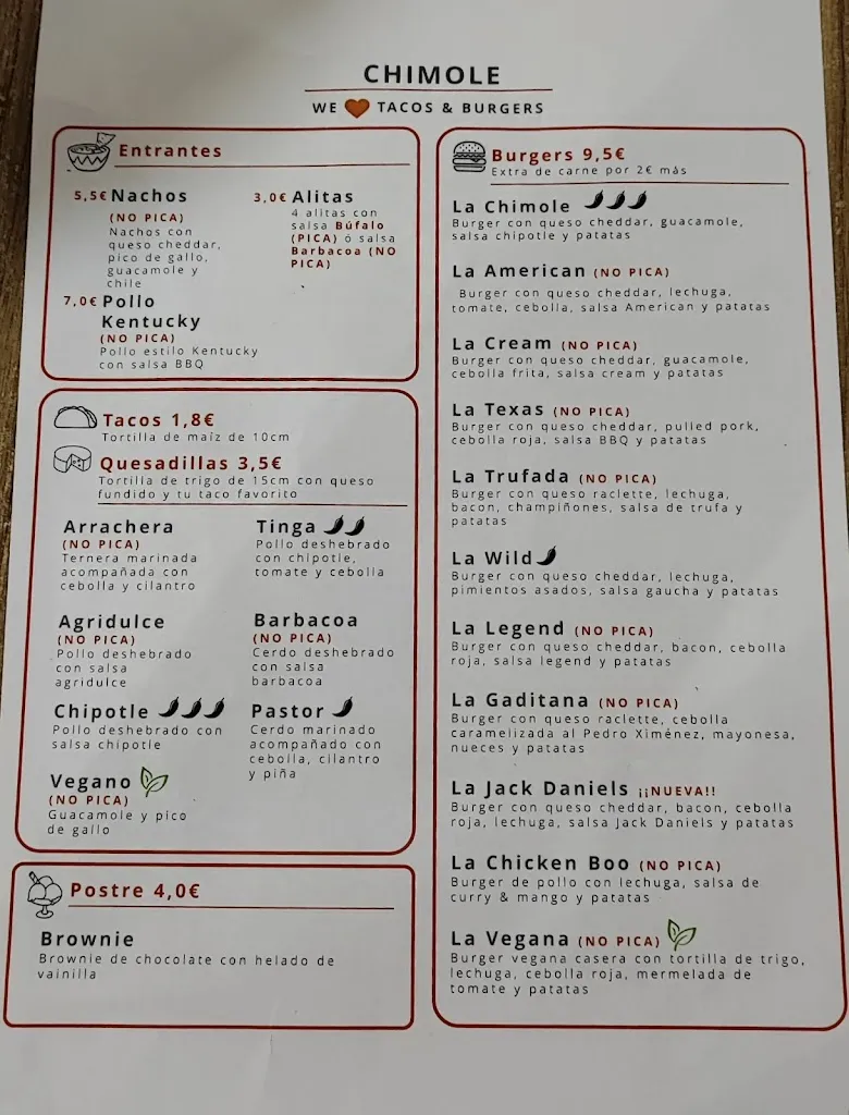 Menü_Chimole Burgers_Línea de la Concepción La_Bild_1