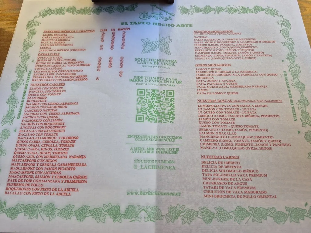 Menü_Bar La Chimenea_Línea de la Concepción La_Bild_1