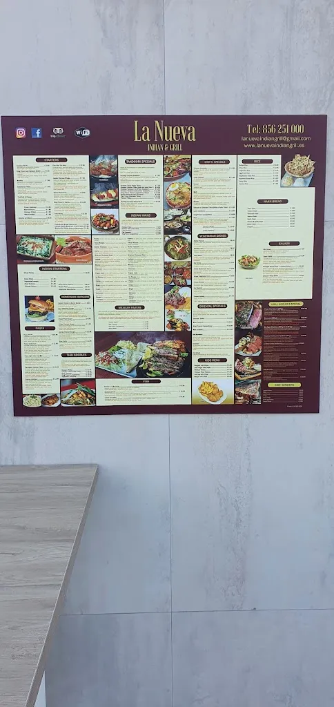 Menu_La Nueva Indian Grill_Línea de la Concepción La_image_3