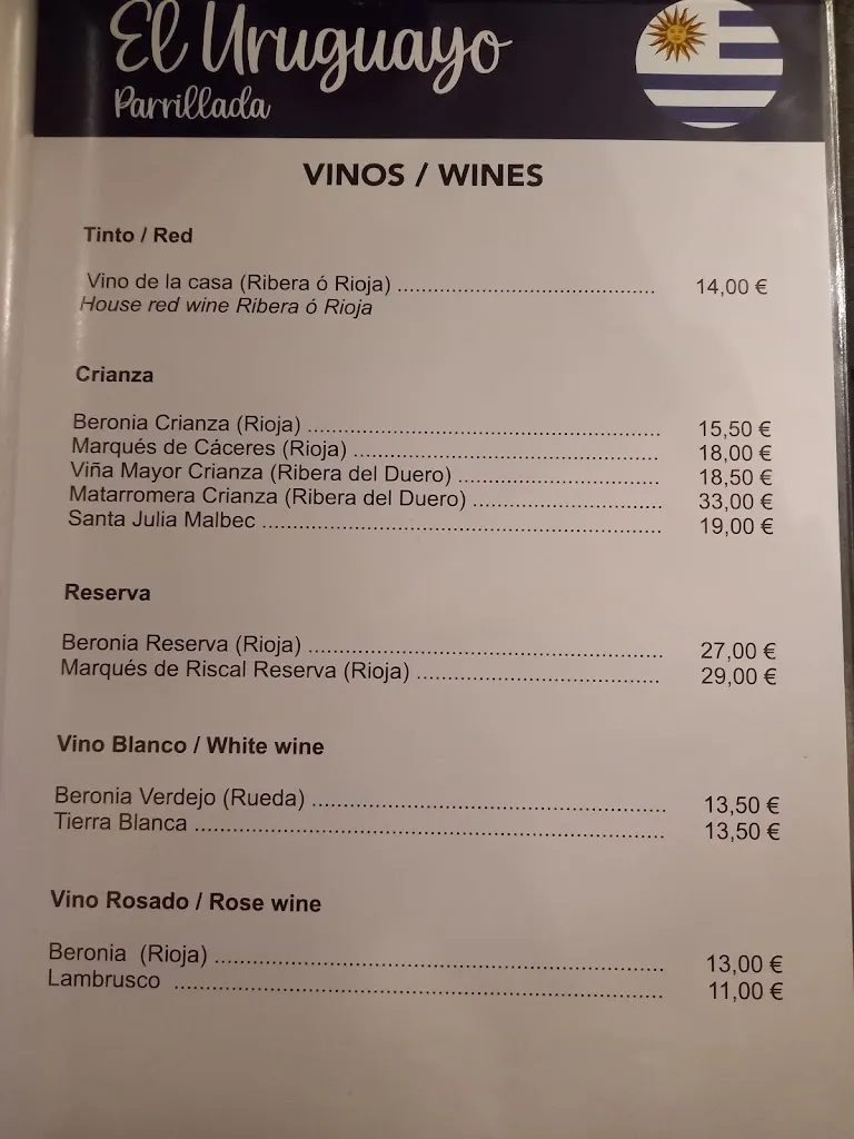 Menu_Restaurante El Uruguayo_Línea de la Concepción La_image_3