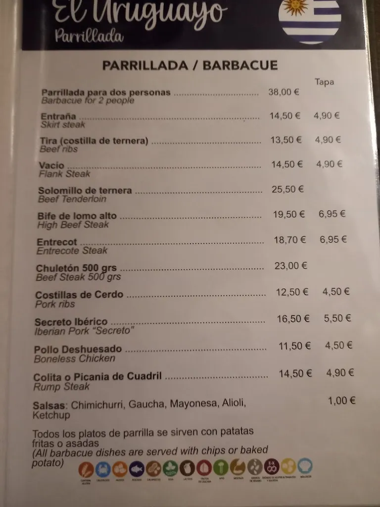 Menu_Restaurante El Uruguayo_Línea de la Concepción La_image_4