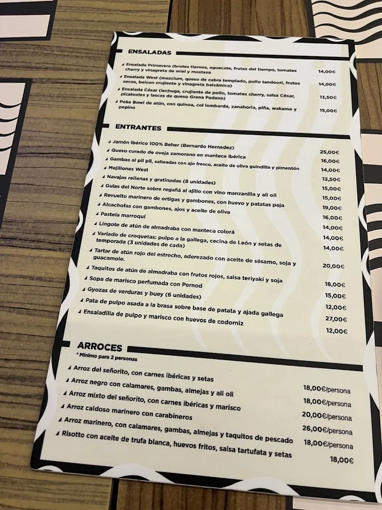 Menu_West Restaurant_Línea de la Concepción La_image_2