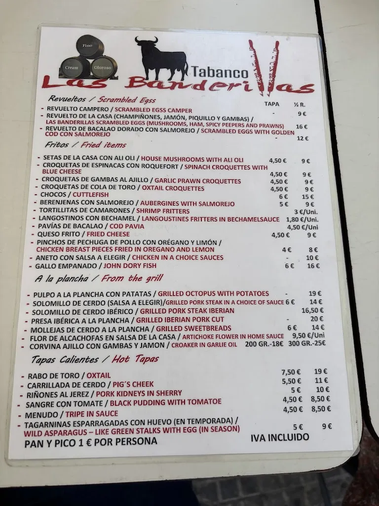 Menü_Las Banderillas_Jerez de la Frontera_Bild_4