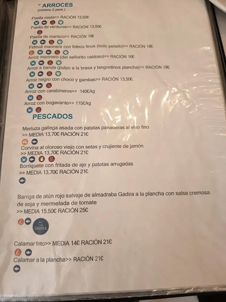 Menu_A Mar Restaurant_Jerez de la Frontera_image_2