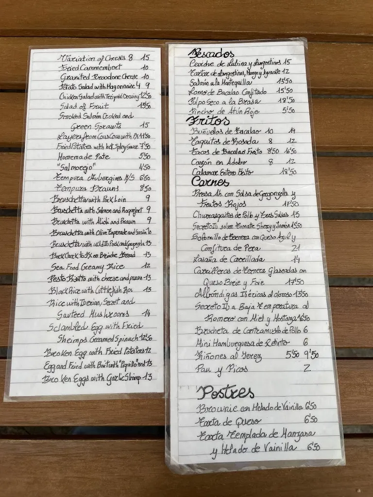 Menu_El Almacen_Jerez de la Frontera_immagine_1
