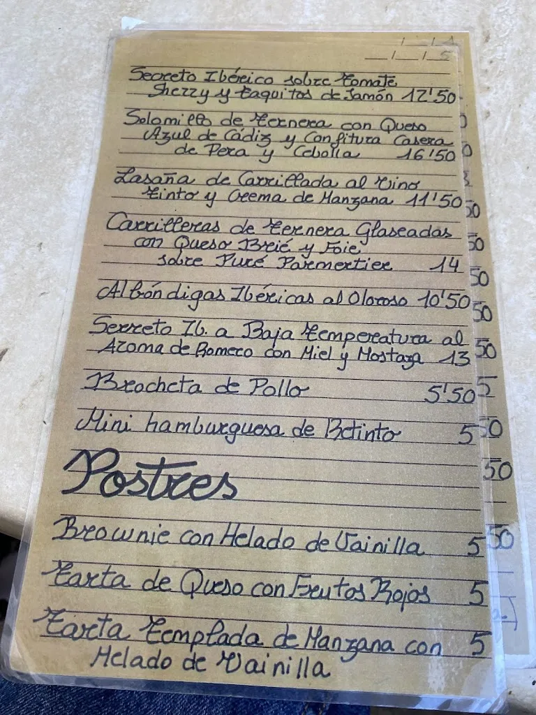 Menu_El Almacen_Jerez de la Frontera_immagine_2